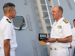 Corveta cu pavilion turcesc „Kinaliada”, în portul Constanța Foto:Laurențiu Turoi