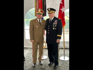 Vizita șefului Statului Major al Apărării în SUA - Transferul de responsabilitate între generalul Mark A. Milley și generalul Charles Q. Brown, Jr. Foto:Ionuț Mihalache 