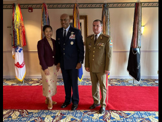 Vizita șefului Statului Major al Apărării în SUA - Transferul de responsabilitate între generalul Mark A. Milley și generalul Charles Q. Brown, Jr. Foto:Ionuț Mihalache 