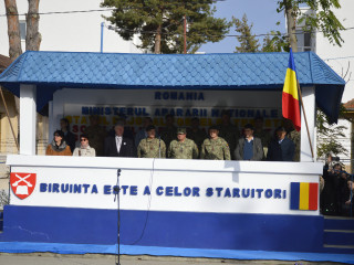 Depunerea jurământului militar la școala Militară de Maiștri Militari și Subofițeri a Forțelor Terestre Foto:Costel Pătrașcu