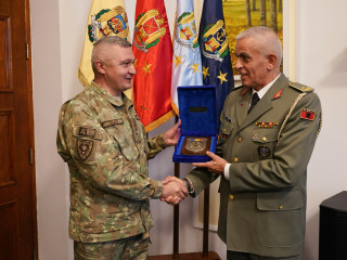 Vizita în România a comandantului Brigăzii Multinaționale din Europa de Sud-Est (SEEBRIG) Foto:Laurențiu Turoi