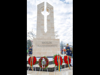 Dezvelirea Monumentului Transmisioniștilor din București  Foto:Ionuț Moloce
