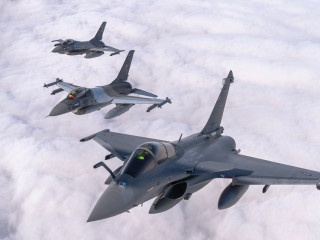 Exercițiu demonstrativ de poliție aeriană întărită, în Baza 86 Aeriană Borcea Foto:Laurențiu Turoi