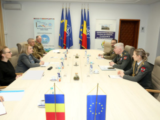 Întrevederea conducerii MApN cu președintele Comitetului Militar al UE Foto:Valentin Ciobîrcă