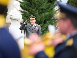 Întrevederea conducerii MApN cu președintele Comitetului Militar al UE Foto:Alexandru Badea