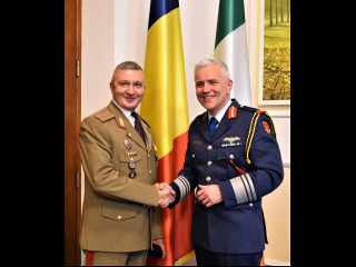 Vizita în România a șefului Statului Major al Apărării din Irlanda Foto:Costel Pătrașcu