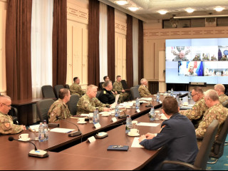 Videoconferință cu militarii din teatrele de operații și misiuni externe Foto:Costel Pătrașcu