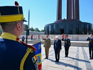 Președintele Republicii Italiene, la Mormântul Ostașului Necunoscut Foto:Alexandru Badea