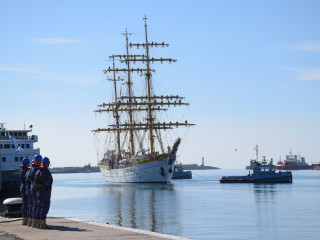 Nava-școală „Mircea” s-a întors din marșul de instrucție Foto:Forțele Navale Române