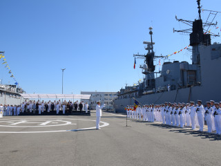 Nava-școală „Mircea” s-a întors din marșul de instrucție Foto:Forțele Navale Române