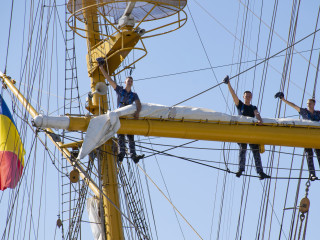 Nava-școală „Mircea” s-a întors din marșul de instrucție Foto:Forțele Navale Române
