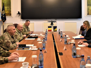 Întrevedere cu ministrul adjunct al Apărării din Bosnia și Herțegovina  Foto:Costel Pătrașcu