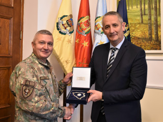 Întrevedere cu ministrul adjunct al Apărării din Bosnia și Herțegovina  Foto:Costel Pătrașcu