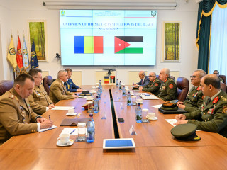 Întrevedere cu președintele Comitetului Întrunit al șefilor Statelor Majore al Forțelor Armate Iordaniene Foto:Alexandru Badea