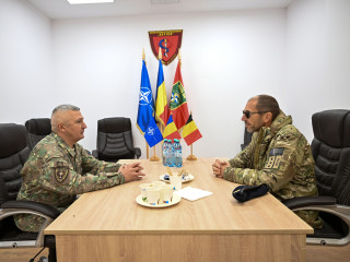Întrevedere cu locțiitorul șefului Apărării Forțelor Armate Belgiene Foto:Alexandru Badea