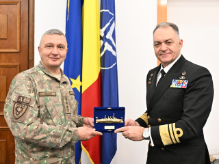 Întrevedere cu șeful Statului Major al Forțelor Navale al Republicii Elene  Foto:Alexandru Badea