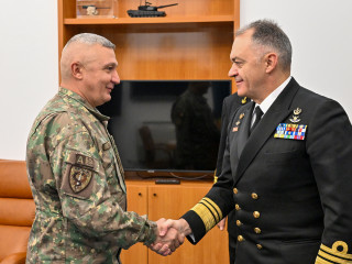 Întrevedere cu șeful Statului Major al Forțelor Navale al Republicii Elene  Foto:Alexandru Badea