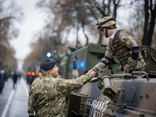 Antrenament general pentru Ziua Națională la Arcul de Triumf Foto:Laurențiu Turoi 