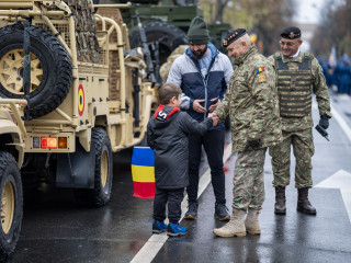 Antrenament general pentru Ziua Națională la Arcul de Triumf Foto:Laurențiu Turoi 