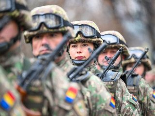 Antrenament general pentru Ziua Națională la Arcul de Triumf Foto:Alexandru Badea