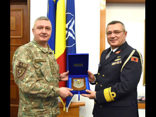 Întrevedere cu șeful Statului Major al Forțelor Navale din Republica Albania Foto:Costel Pătrașcu