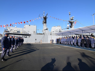 Puitorul de mine și plase 274 „Viceamiral Constantin Bălescu”, misiune îndeplinită Foto:Forțele Navale Române 