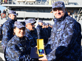 Puitorul de mine și plase 274 „Viceamiral Constantin Bălescu”, misiune îndeplinită Foto:Forțele Navale Române 