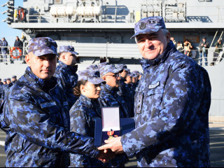 Puitorul de mine și plase 274 „Viceamiral Constantin Bălescu”, misiune îndeplinită Foto:Forțele Navale Române 