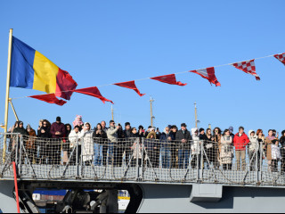 Puitorul de mine și plase 274 „Viceamiral Constantin Bălescu”, misiune îndeplinită Foto:Forțele Navale Române 