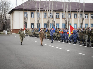 Decorarea Drapelului de Luptă al Brigăzii 9 Mecanizată „Mărășești” Foto: