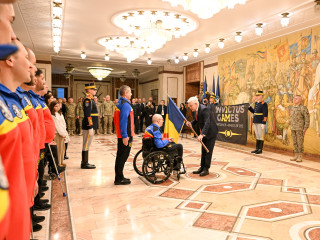 Ceremonie de plecare a echipei Invictus România  Foto:Alexandru Badea