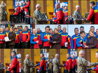 Ceremonia de întoarcere a membrilor echipei Invictus Foto:Alexandru Badea, Costel Pătrașcu