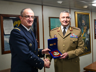 Întrevedere cu șeful Statului Major al Forțelor Navale din Franța Foto:Alexandru Badea