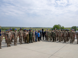 Președintele României și regele Spaniei, vizită la Centrul Național de Instruire Întrunită „Getica” Foto:Alexandru Badea