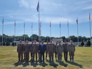 Șeful Statului Major al Apărării, vizită la SHAPE  Foto:SMAp