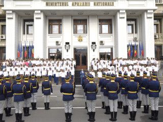 Ceremonie militară dedicată Zilei Imnului Național la sediul Ministerului Apărării Naționale  Foto:Costel Pătrașcu