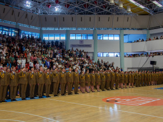 Absolvirea promoției „Regina Maria - 150” a Academiei Forțelor Terestre Foto:Academia Forțelor Terestre