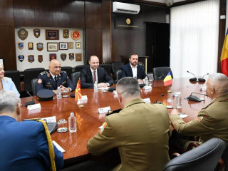 Vizita șefului Statului Major al Apărării în Republica Macedonia de Nord  Foto:mil.mk