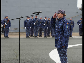 Forțele Navale Române au un nou vânător de mine marine Foto:navy.ro