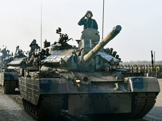 Pregătiri pentru Ziua Națională în Poligonul Ghencea  Foto:Antonio Luca