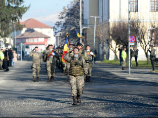 Ceremonie militară de înmânare a Drapelului de Luptă Batalionului 24 Infanterie „Ecaterina Teodoroiu” Foto:Laurențiu Turoi