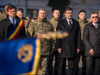 Ceremonie militară de înmânare a Drapelului de Luptă Batalionului 24 Infanterie „Ecaterina Teodoroiu” Foto:Laurențiu Turoi