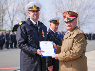 Flotila Fluvială „Mihail Kogălniceanu” a marcat 130 de ani de tradiții militare pe Dunăre Foto:media SMFN