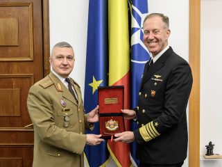 Vizita comandantului Comandamentului Forțelor Întrunite Aliate din Napoli la sediul Ministerului Apărării Naționale Foto:Alexandru Badea