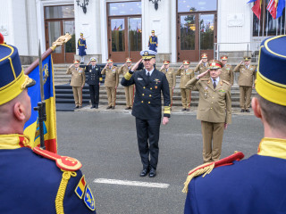 Vizita comandantului Comandamentului Forțelor Întrunite Aliate din Napoli la sediul Ministerului Apărării Naționale Foto:Alexandru Badea