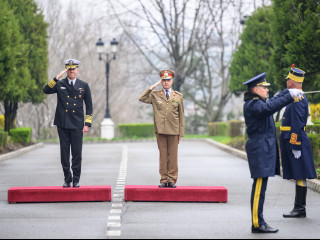 Vizita comandantului Comandamentului Forțelor Întrunite Aliate din Napoli la sediul Ministerului Apărării Naționale Foto:Alexandru Badea