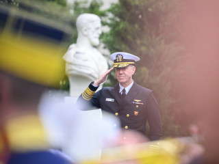 Vizita comandantului Comandamentului Forțelor Întrunite Aliate din Napoli la sediul Ministerului Apărării Naționale Foto:Alexandru Badea