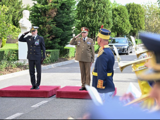 Întâlnire a conducerii MApN cu președintele Comitetului Militar al NATO Foto:Alexandru Badea
