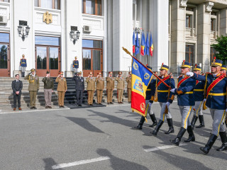 Întâlnire a conducerii MApN cu președintele Comitetului Militar al NATO Foto:Alexandru Badea