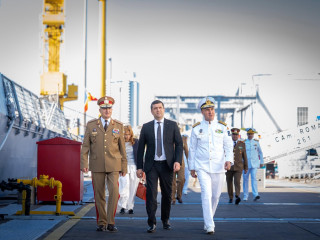 Corveta „Contraamiral August Roman” – 261 a intrat în serviciul Forțelor Navale Române Foto:Laurențiu Turoi